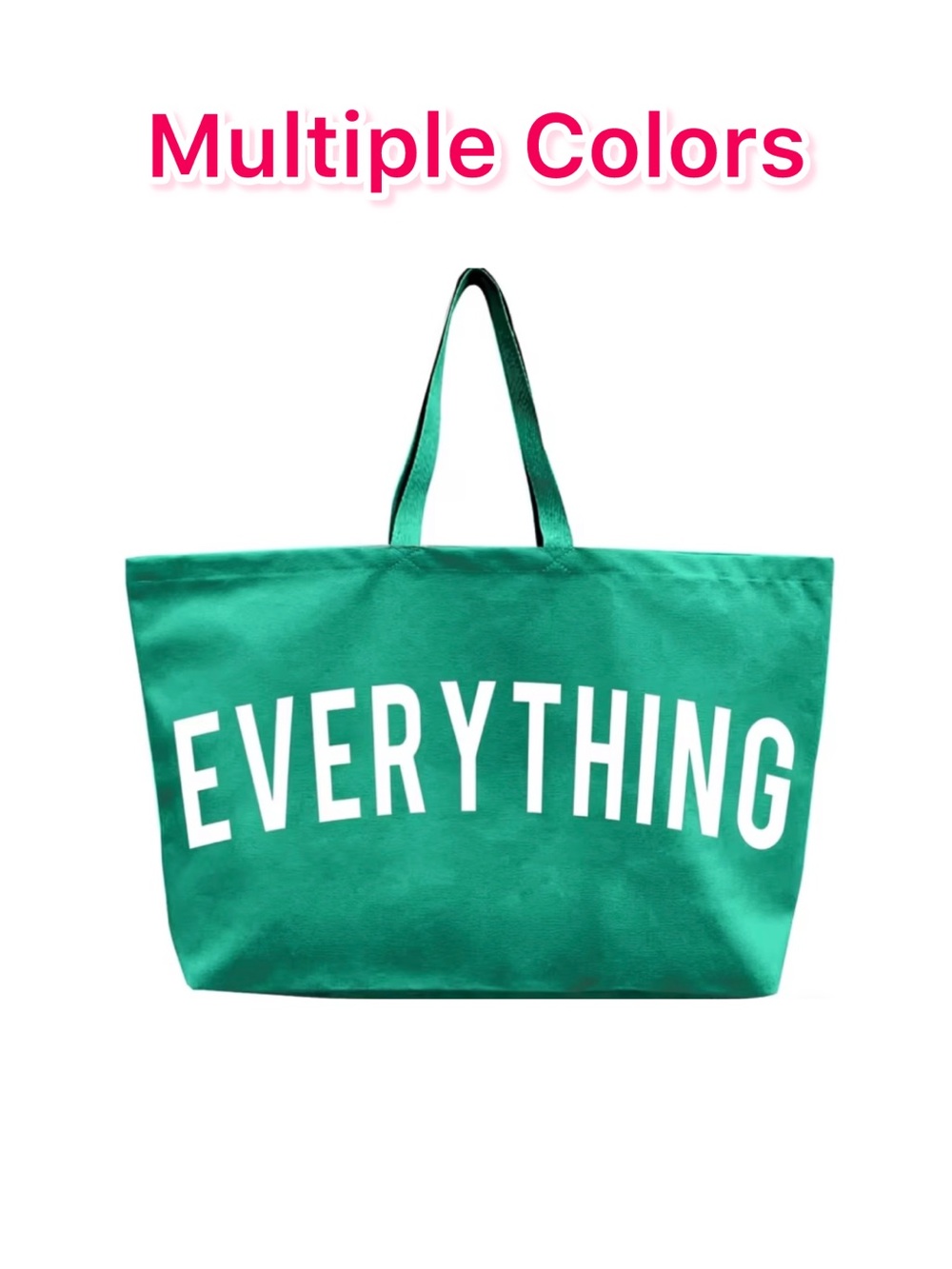 EVERYTHING Green Canvas Tote Bag - Women Bags